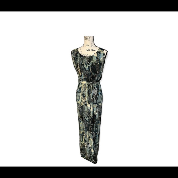 Marisa Kenson Snakeskin print cut out maxi dress NWT $115 - Picture 6 of 10